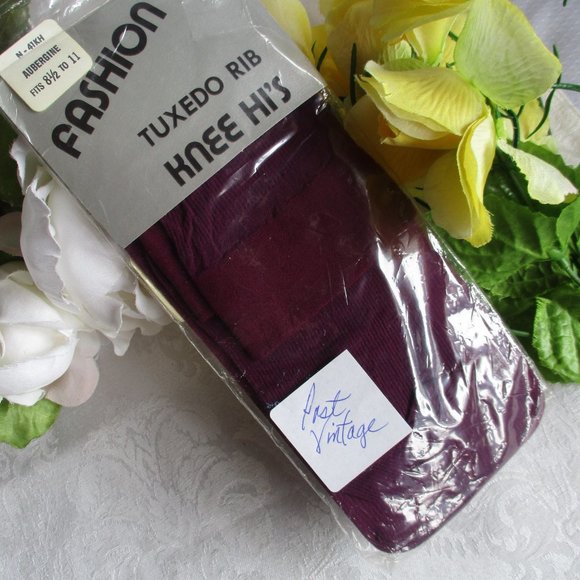 TUXEDO RIB KNEE HI – VINTAGE - NEW - Picture 6 of 9